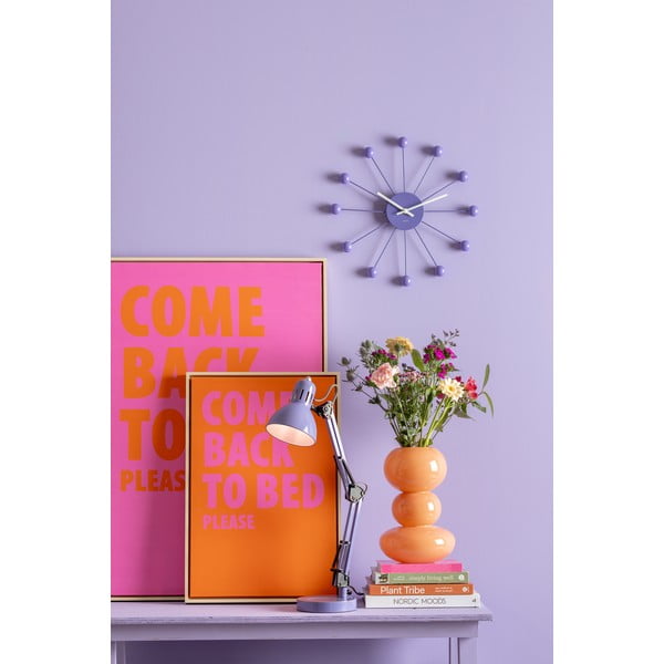 Лилава настолна лампа с метален абажур (височина 52 cm) Funky Hobby – Leitmotiv-image-1