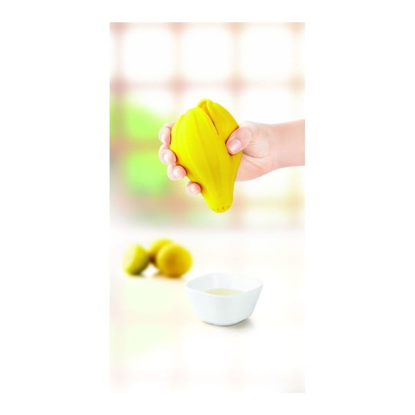 Silikonový odšťavňovač na citrony, žlutý