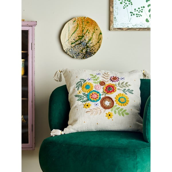 Памучна декоративна възглавница 50x50 cm Pico – Bloomingville-image-1