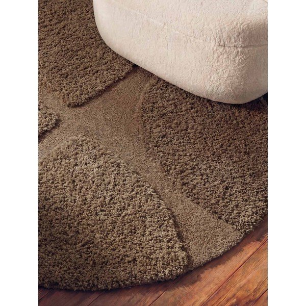 Кафяв ръчно изработен кръгъл килим ø 200 cm Lambeth Jasper – Ted Baker-image-3