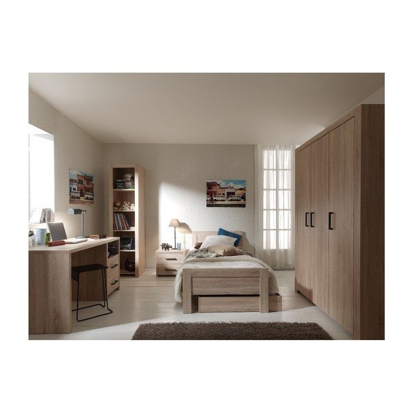Кафяв шкаф за книги , височина 198 cm Aline - Vipack-image-1