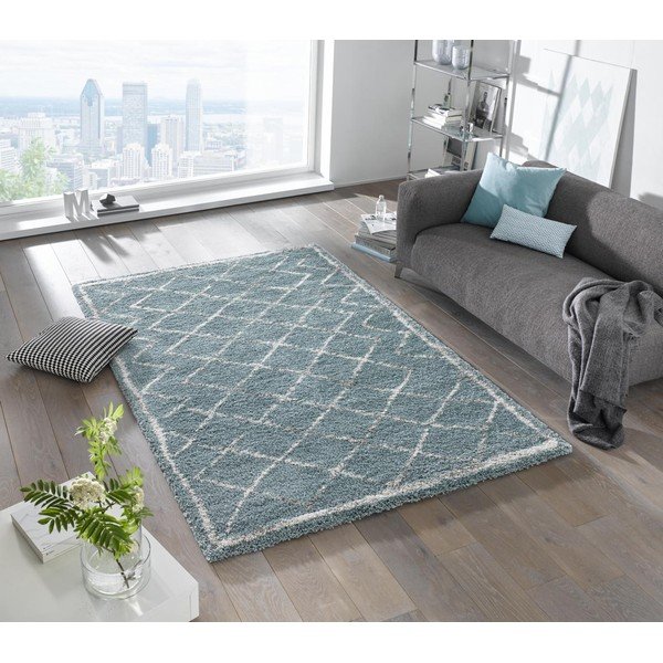 Син килим , 80 x 150 cm Loft - Mint Rugs-image-4