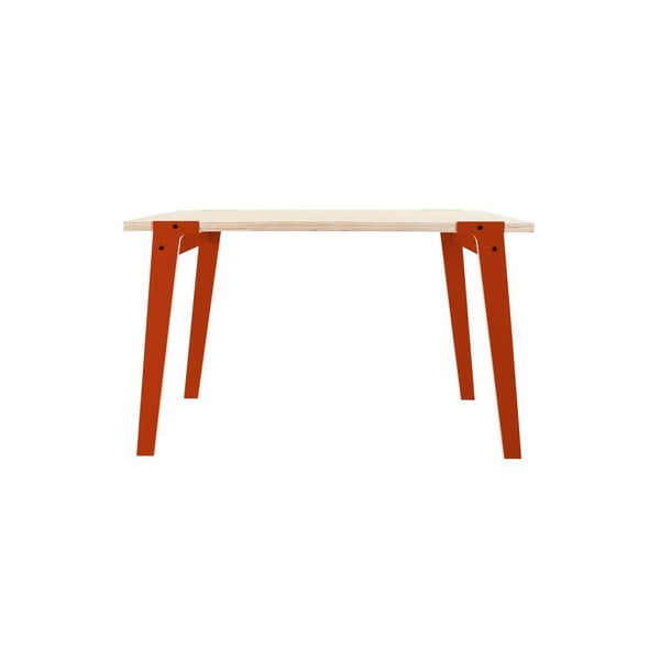 Oranžový jídelní/pracovní stůl rform Switch, deska 122x63 cm
