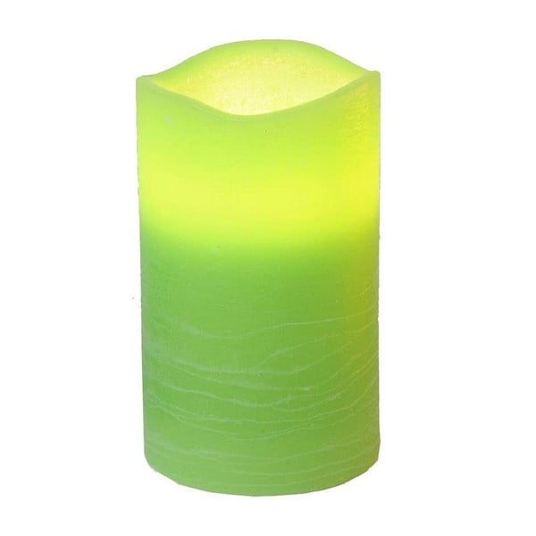LED svíčka Real Green, 12 cm