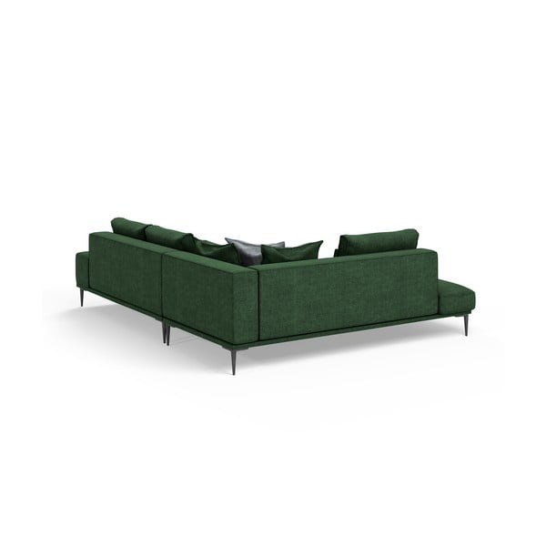 Зелен ъглов разтегателен диван , ляв ъгъл Liege - Interieurs 86-image-3