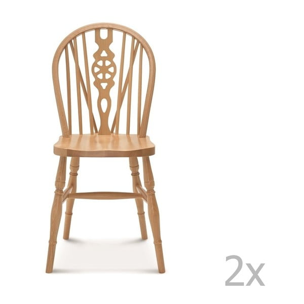 Sada 2 dřevěných židlí Fameg Ib