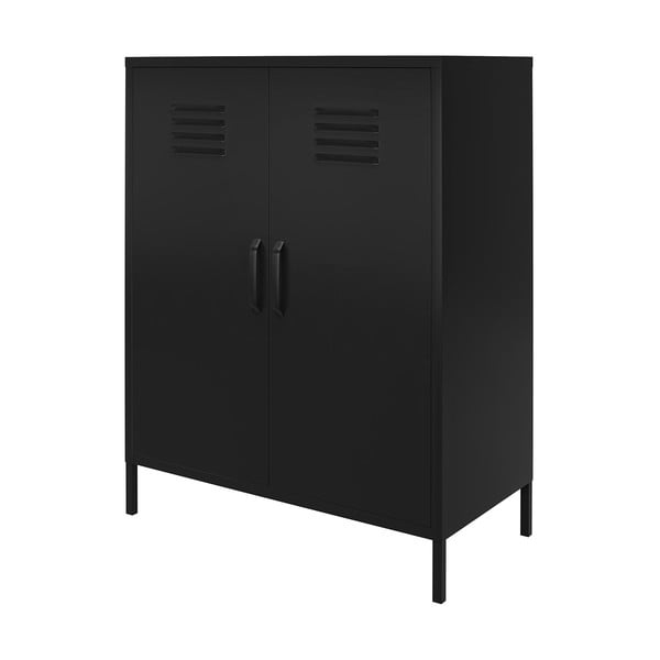 Черно метално шкафче 40x102x80 cm Mission District – Støraa-image-3