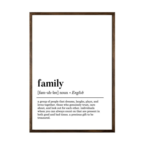 Плакат 50x70 cm Family - Wallity