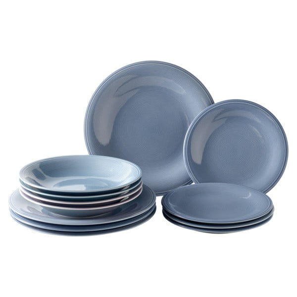 Комплект от 12 части чинии от син порцелан Villeroy & Boch Like Color Loop - like | Villeroy & Boch
