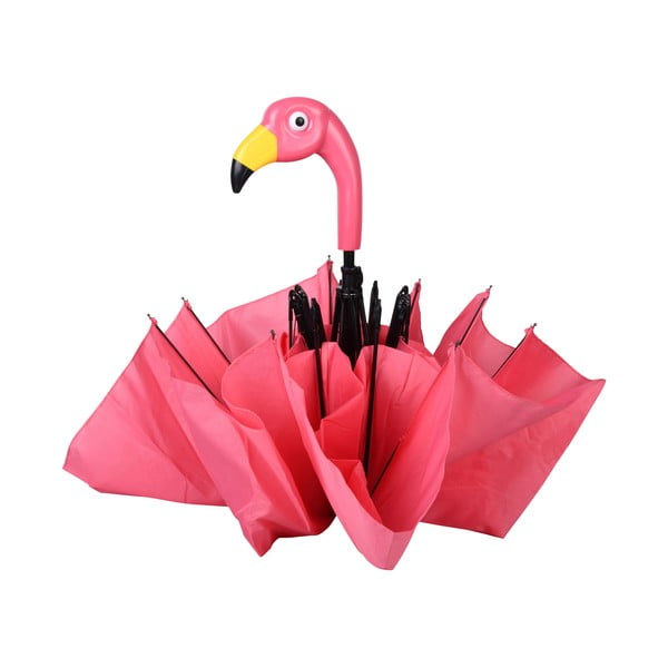 Розов сгъваем чадър Фламинго, ⌀ 96,5 cm - Esschert Design