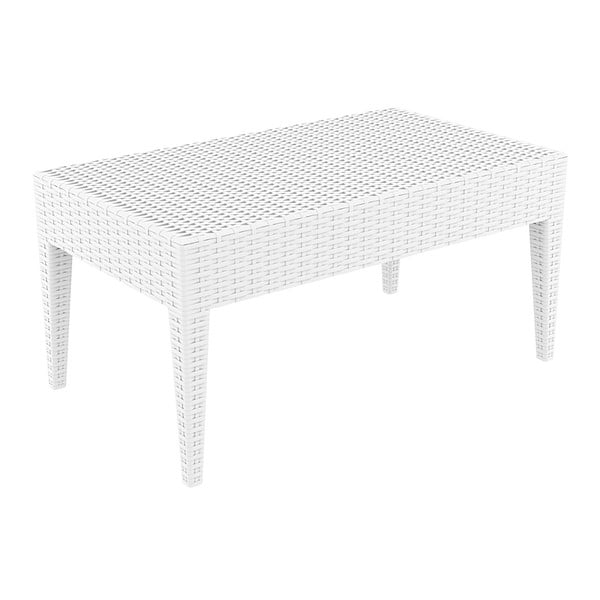 Бяла градинска маса за кафе Arctic, 45 x 53 cm - Resol