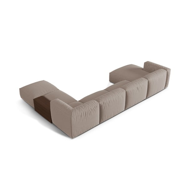 Бежов модулен ъглов диван (десен ъгъл/U форма) Martina – Micadoni Home-image-3