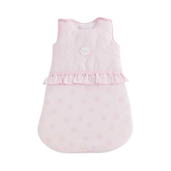Бебешко розово спално чувалче от 100% памук Tres Chic, дължина 70 см - Naf Naf