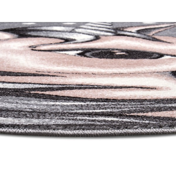 Сив детски килим ø 133 cm Cute Unicorn - Hanse Home-image-3