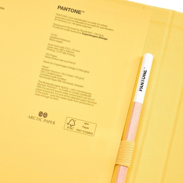 Тетрадка 160 страници Yellow 012 - Pantone-image-1