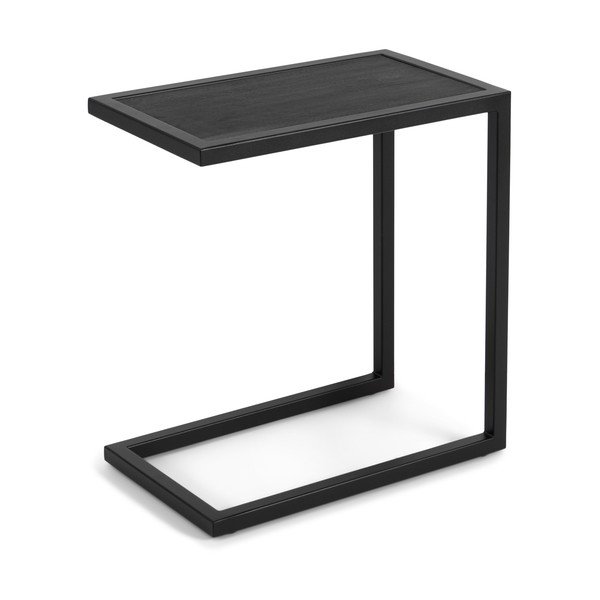 Странична масичка с дъбова дървена плоскост 50x30 cm Daniël – Spinder Design-image-2