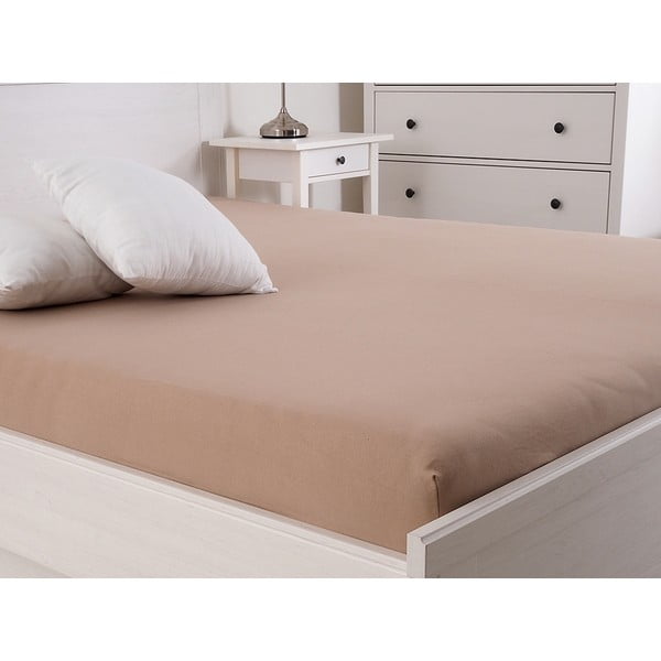 Кафяв стреч чаршаф 160x200 cm - B.E.S.-image-1