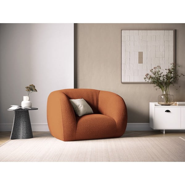 Оранжев фотьойл от плат bouclé Essen - Cosmopolitan Design-image-1