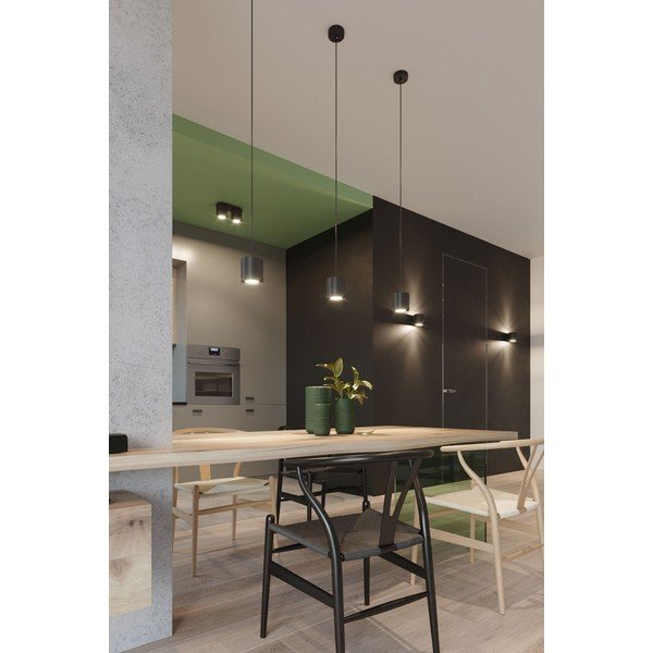 Черна стенна лампа Roda - Sollux-image-1