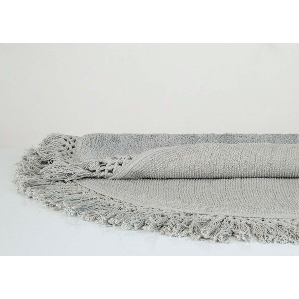 Светлокафява памучна постелка за баня Irya Home Collection , ø 90 cm Lora - Foutastic-image-1