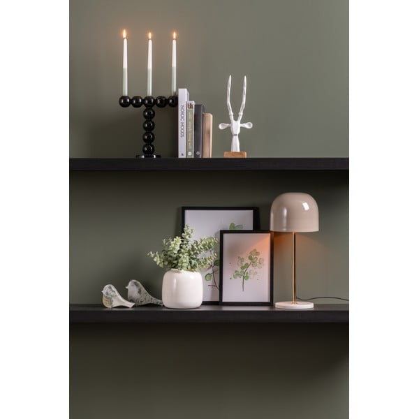 Кремава настолна лампа с метален абажур (височина 50 cm) Manta – Leitmotiv-image-2