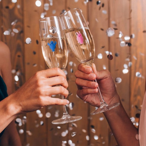 Силиконови фигурки за различаване на чаши в комплект Paty people – VacuVin-image-3