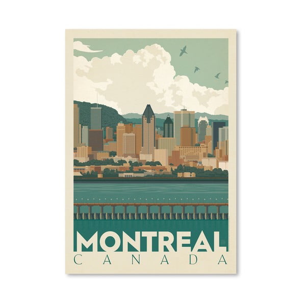 Плакат Монреал, 42 x 30 cm - Americanflat