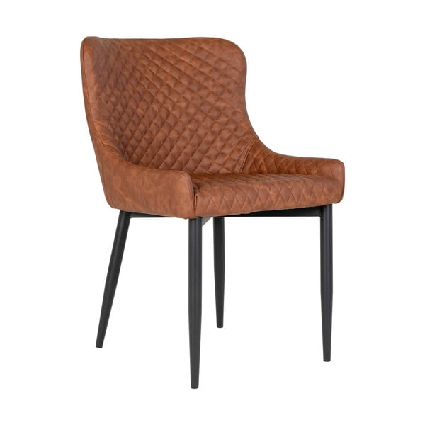 Кафяв трапезен стол с тапицерия от изкуствена кожа Boston - House Nordic
