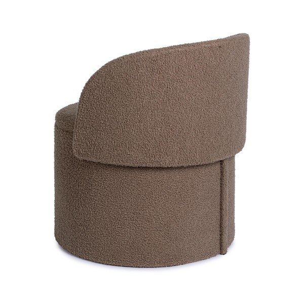 Кафяво-сива табуретка от прежда с примки от букле Anthea – Yes Everyday-image-2