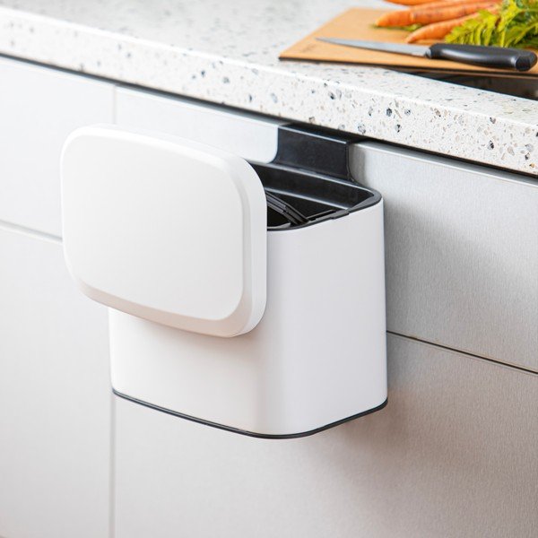 Бял контейнер за компостируеми отпадъци 4 l Essentials – Ladelle-image-2