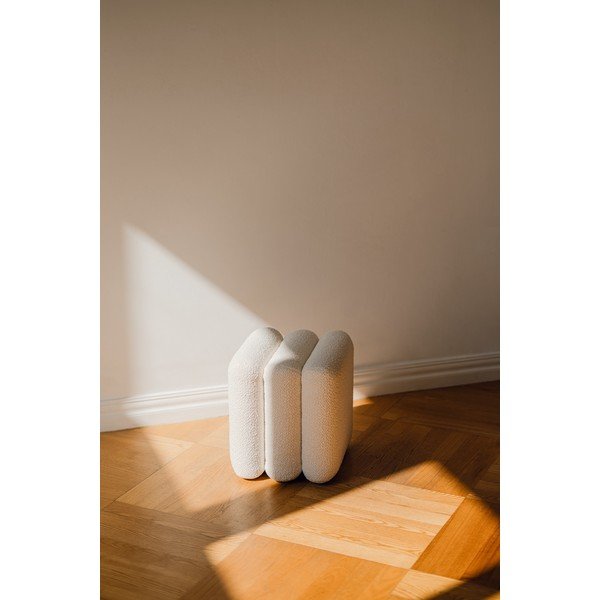 Бежова табуретка от прежда с примки от букле Radd – noo.ma-image-3