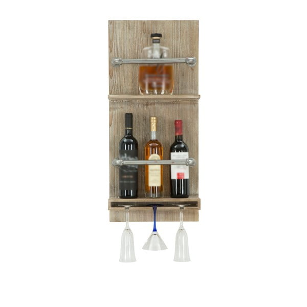 Стенна поставка за бутилки и чаши Бар, 76 x 34 cm - Mauro Ferretti
