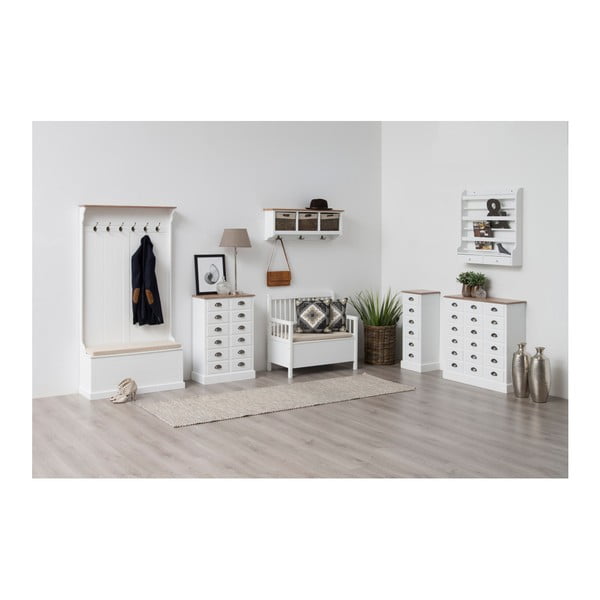 Бяла трапезна пейка със склад Assila Aster - Actona-image-3