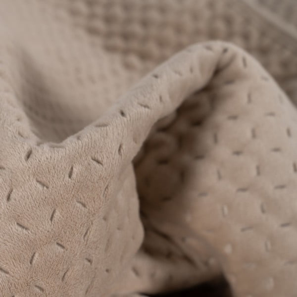 Бежово капитонирано покривало за легло 240x260 cm – Ixia-image-2