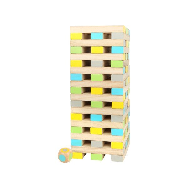 Детска дървена кула от блокчета Tower, 60 части - Legler