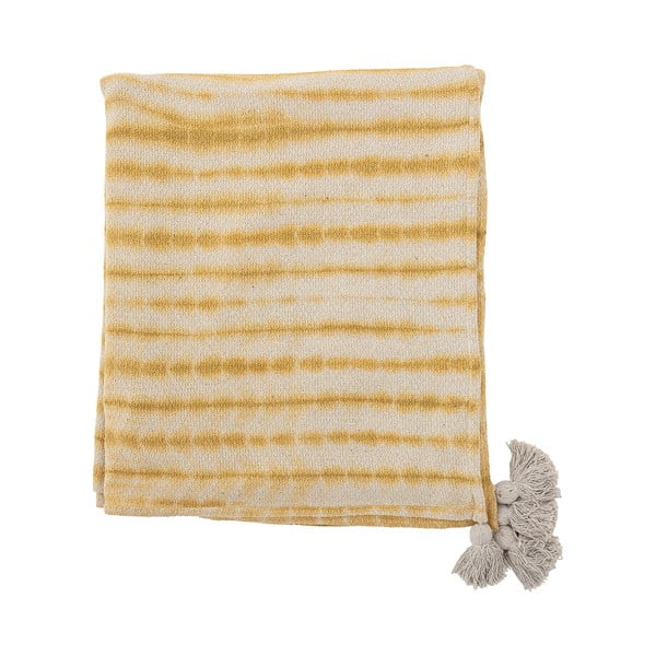 Жълта покривка за двойно легло 220x260 cm Decia - Bloomingville-image-3