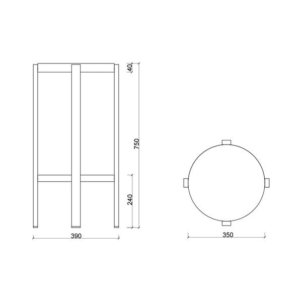 Светлосив стоманен бар стол (височина на седалката 75 cm) Doon – noo.ma-image-4