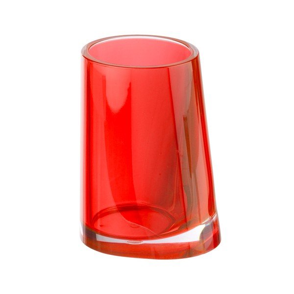 Červený kelímek na zubní kartáčky Wenko Paradise Red-image-1