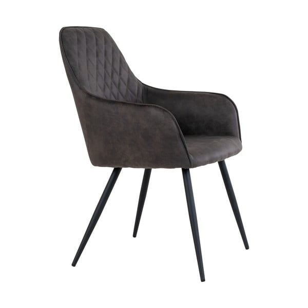 Тъмносиви тапицирани трапезни столове в комплект 2 бр. Harbo – House Nordic-image-2