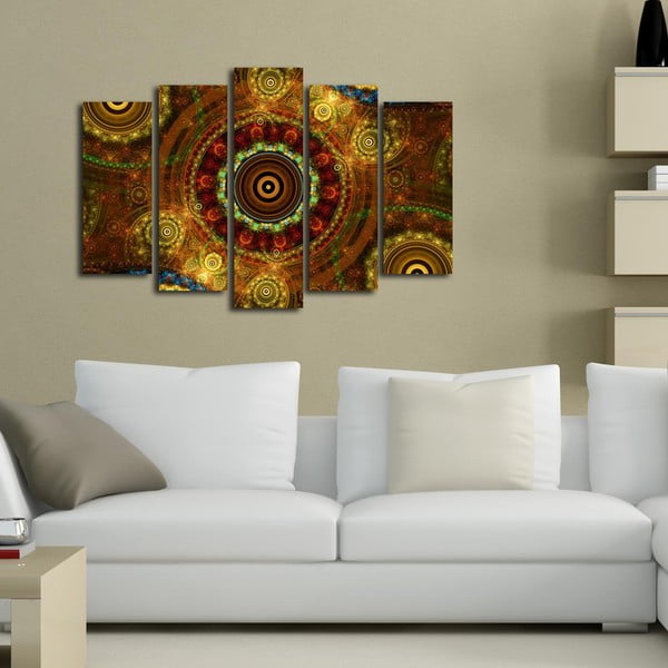 Картина от няколко части Бохо, 105 x 70 cm - Wallity-image-1