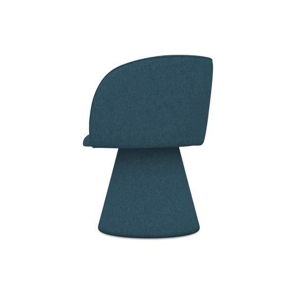 Син тапициран трапезен стол Maia – Makamii-image-3