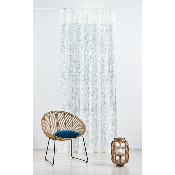 Бяло-синя завеса 300x260 cm Urma - Mendola Fabrics-image-1