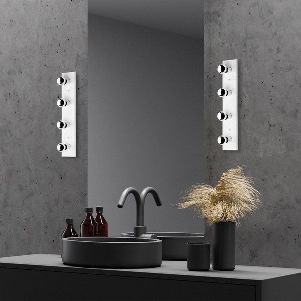 Бяла стенна лампа Mirro – Opviq lights-image-1