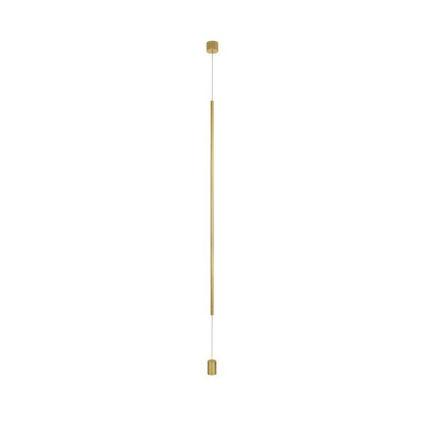 Алуминиева LED подова лампа в месингов цвят (височина 300 cm) Elettra – Nova Luce