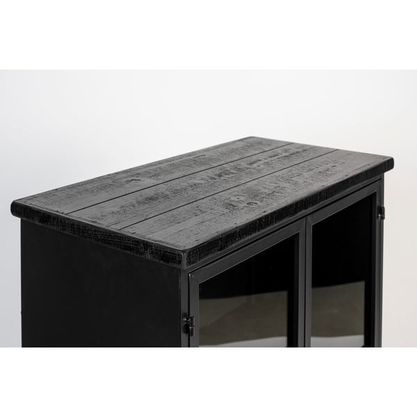 Черен метален шкаф 65x105 cm Ferre - White Label-image-1