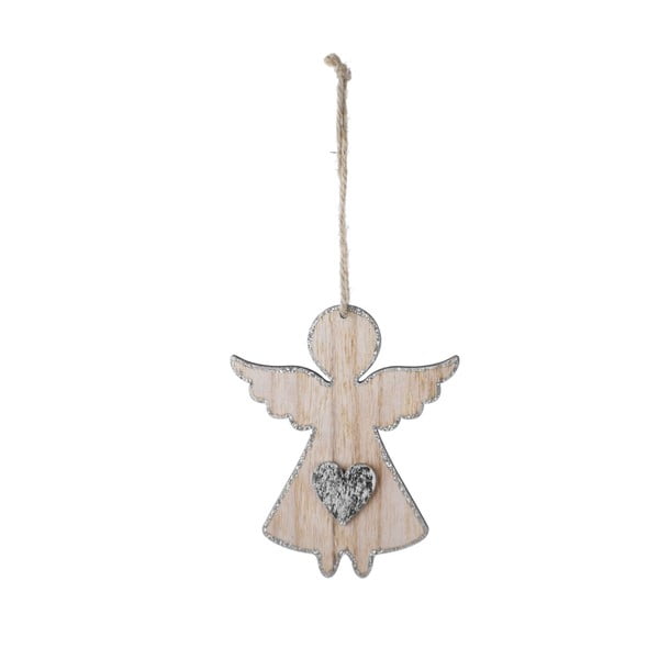 Малка висяща коледна украса във формата на ангелче със сърце Ego decor - Ego Dekor