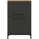 Тъмно сив висок шкаф за баня в дъб 60x97 cm Yonkers - Germania