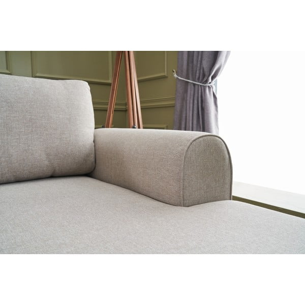 Бежов ъглов разтегателен диван (U-образен) Belen - Balcab Home-image-1