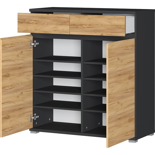 Шкаф за обувки в дъбов декор с чекмеджета Lissabon - Germania-image-2