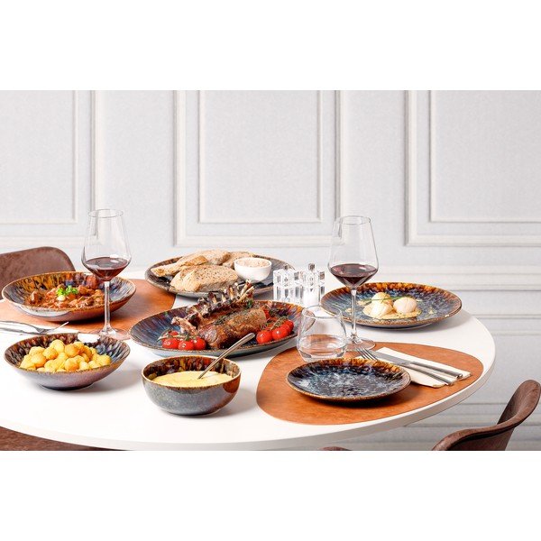 Кафява супена порцеланова чиния ø 21 cm Resto – BonBistro-image-3